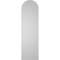 Ekena Millwork Round Top Surface Mount PVC Gable Vent w/ 2"W x 1-1/2"P Brickmould Frame, 12"W x 42"H GVPRT12X4202SN - alternate 4